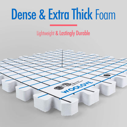 Extra Thick Blocking Mats for Wet and Steam Blocking - Includes Pack of 9, 100 T Pins, 10 Pin Blocker and Storage Bag