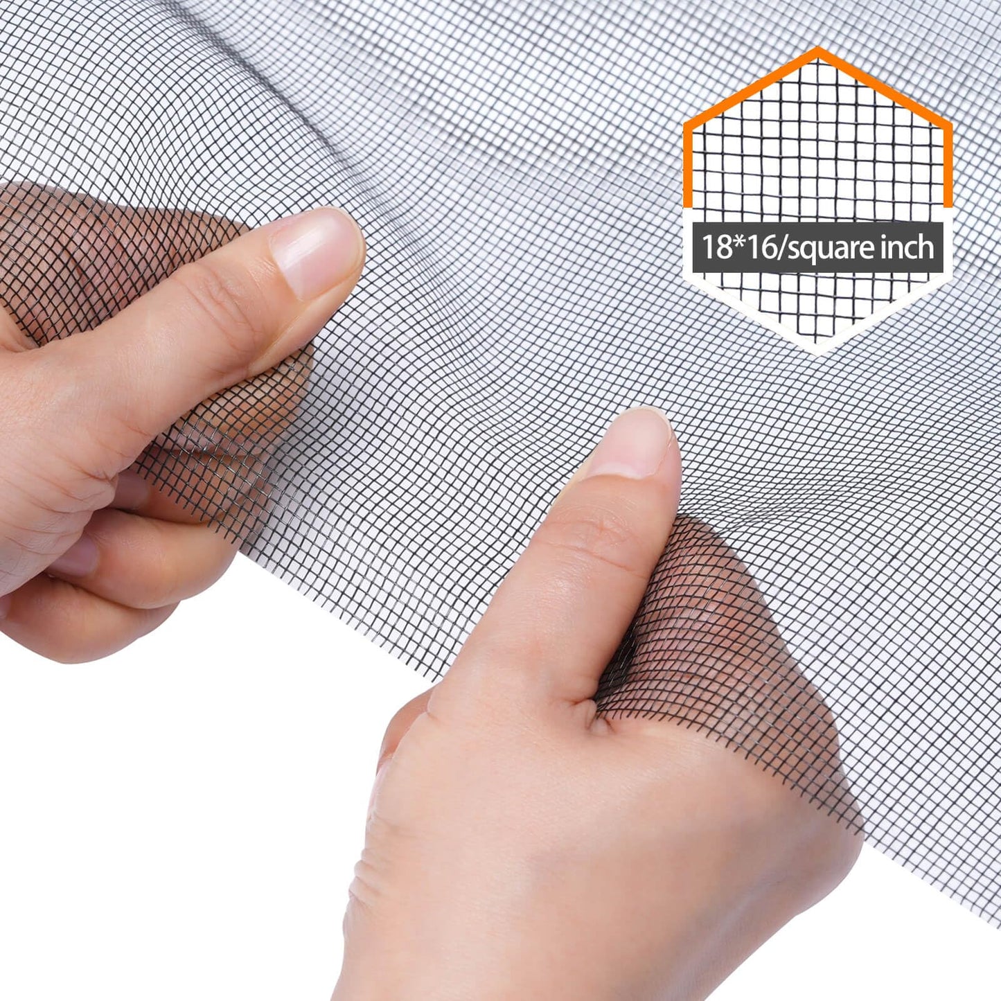 Fiberglass Window Screen Roll 84" x 100' Continuous Roll UV Protection Install and Repair Door and Window Screen(84" x 100', Black)