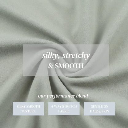 Beckham Hotel Collection Cooling Pillowcases - King Size Set of 2 | Silky Soft, Breathable & Moisture-Wicking in Aqua Gray