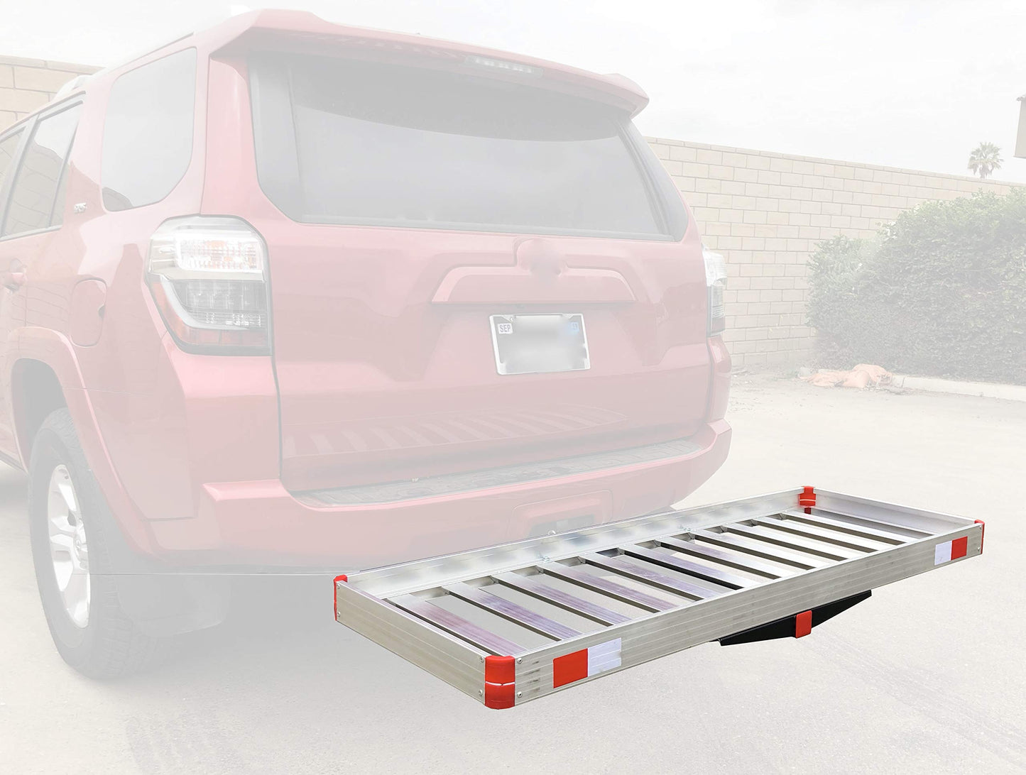 MaxxHaul 60" x 22" Aluminum Cargo Carrier Rack Basket for Luggage for SUV Truck Car Van - 500 lbs. Capacity, Silver