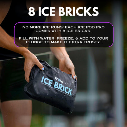 Frosty Ice Pod Pro Cold Plunge - Inflatable Ice Tub for Cold Water Therapy - Pro Grade Cold Plunge Ice Pod with Water Chiller Compatibility - The Ice Pod Cold Plunge Tub for Ice Bath and Ice Plunge