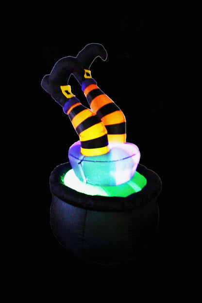 4 FT Tall Halloween Inflatable Three Pumpkins LED Lights Decor