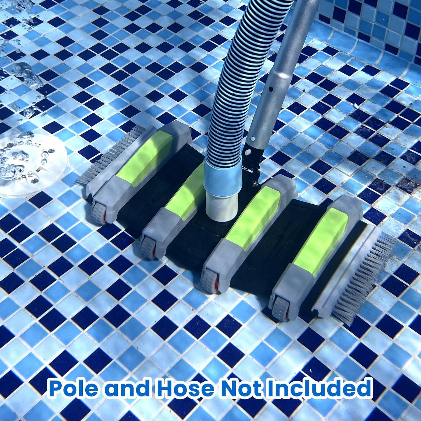 Sepetrel Heavy Duty Pool Vacuum Head - Professional Weighted Design with Wheels & Aluminum Handle