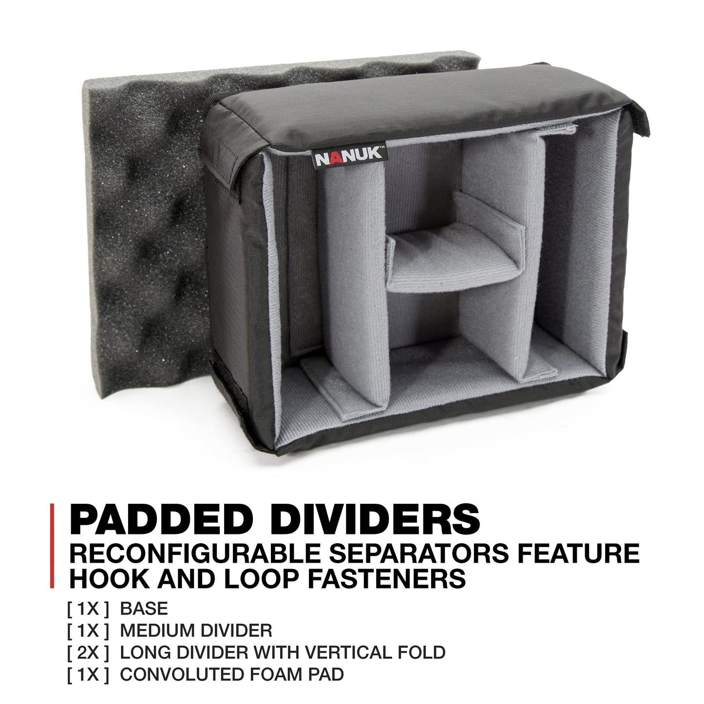 NANUK 905 Waterproof Hard Case with Padded Dividers - Black