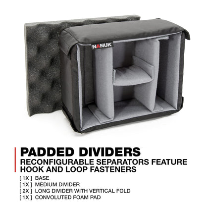 NANUK 905 Waterproof Hard Case with Padded Dividers - Black