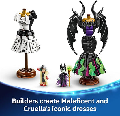LEGO Disney Villains Maleficent’s and Cruella De Vil’s Dresses Kids Toy - Fashion Building Toy for Girls and Boys Ages 9+ - Gift Idea for Birthdays Holidays &amp Disney Fans - 43262