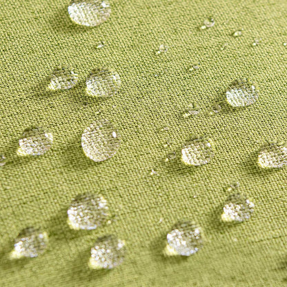 MIULEE Waterproof Outdoor Throw Pillow Covers - Pack of 2 Faux Linen Cushion Cases | 20x12 Inch Moss Green