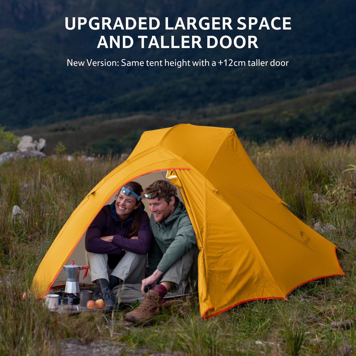 Naturehike Cloud Up 3 Person Backpacking Tent with Footprint - 3 Season Free Standing Lightweight 3 Person Camping Tent | with Footprint, Free Standing, Dome, Camping, Hiking, Waterproof