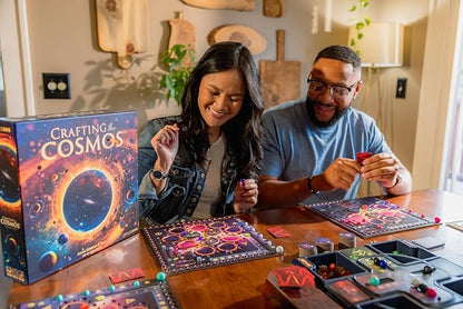 Crafting The Cosmos Board Game - Build The Galaxy with Stellar Resource Management! Sci-Fi Strategy Game for Kids &amp Adults Ages 14+ 2-4 Players 60-90 Minute Playtime Made by Office Dog