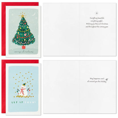 Hallmark Cute Boxed Christmas Card Assortment (24 Cards and Envelopes)