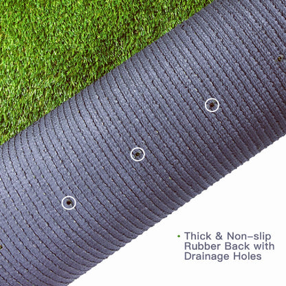 GRASS EXPRESS Artificial Grass Turf, 10ft x 12ft (120 ft²) 20mm Pile Height Indoor Outdoor Synthetic Realistic Faux Fake Astroturf Rug Carpet Mat for Balcony Decor Playground Patio Dogs