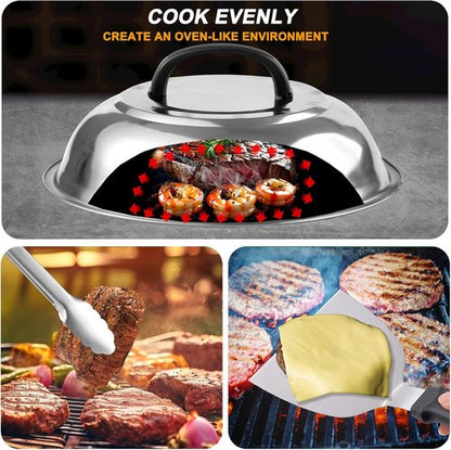 Blackstone 22PCS Griddle Accessories Set - Premium Flat Top Grill Tools with Metal Spatulas & Basting Cover