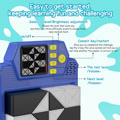 Smart Brain | 3D Puzzle Blocks Game - 210 Challenges for Logic & Spatial Skills | Educational Toy for All Ages