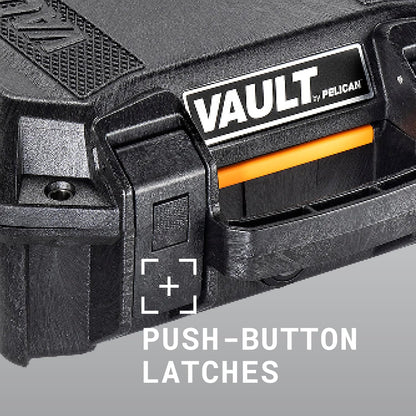Pelican Vault v300-5 Pistol and 19 Magazine Pre-Cut Foam Gun Case (Black)