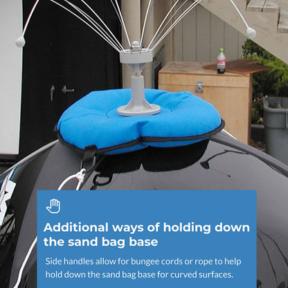 Daddi Long Legs Boaters Bundle - 8-Ft Bird Deterrent + Dissolve-It Enzyme Cleaner + Sandbag Base + Boat Base - Complete Bird Control for Boats, Docks, and Marinas