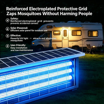 Large Solar Bug Zapper Outdoor Rechargeable Mosquito Zapper 4000 sq.ft for Backyard, Cordless USB Charging Fly Insect Trap, Waterproof Dusk-to-Dawn Auto On/Off for Patio Garden Camping RV