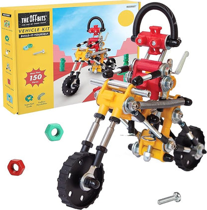 The Off Bits Motorbike Stem Building Toys RiderBit Educational Build Your Own Robot Toy for Kids 8+ Year Old Boys and Girls Stem Toys Engineering Kit Vehicle Construction Steam Easter Gift for Kids
