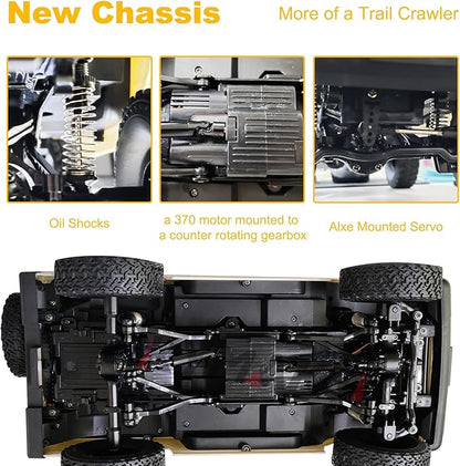 Skymaker WPL C74-1 Suzuki Jimny 1/10 Outdoor Remote Controlled Car 4WD Four Wheel Drive RC Car Rock Crawling Crawler for All Terriens Off-Road Driving