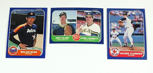 1986 Fleer Baseball Complete Set (660) Canseco Rookie Ryan Clemens