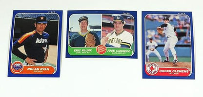 1986 Fleer Baseball Complete Set (660) Canseco Rookie Ryan Clemens