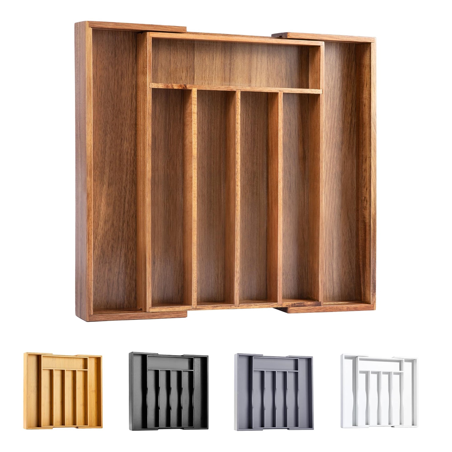 Kitchen Silverware Drawer Organizer and Storage Cabinet Utensil Rack Bathroom Counter Vanity Extra Large Big Cooking Drawer Organizers Countertop Pantry Storage Cabinet Best Kitchen Must Haves 2025
