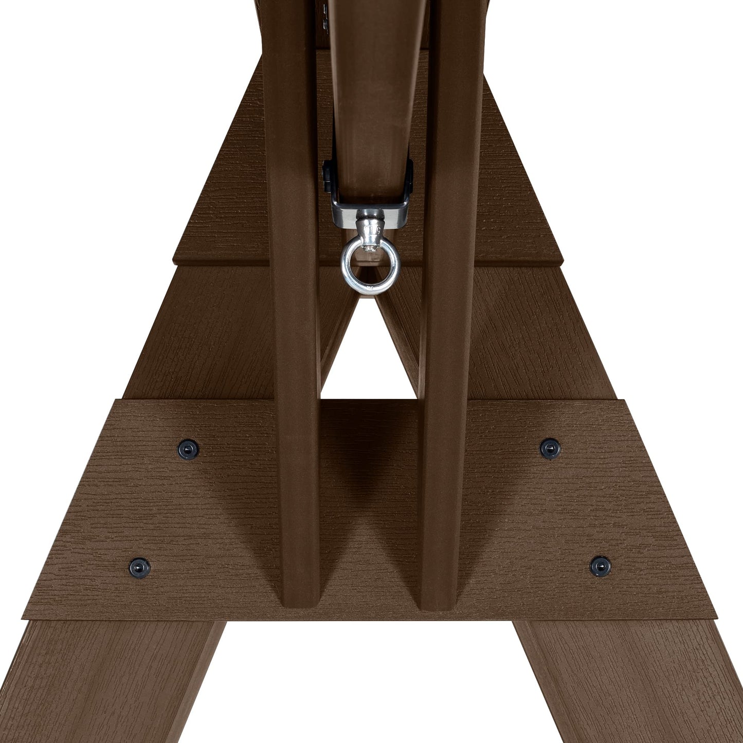 Highwood Heavy Duty, Weather Resistant A-Frame Porch Swing Stand, Weathered Acorn