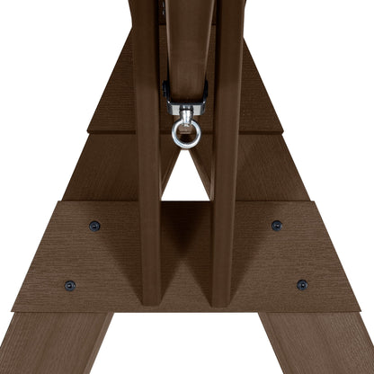Highwood Heavy Duty, Weather Resistant A-Frame Porch Swing Stand, Weathered Acorn