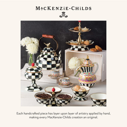 MACKENZIE-CHILDS Courtly Bear Cookie Jar, Cute Cookie Jar for Kitchen or Dining Room