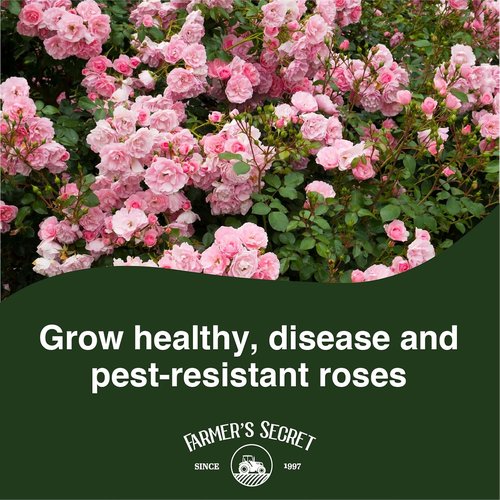 Farmer's Secret Rose Booster Fertilizer - Super Concentrated 8oz for Vibrant Blooms & Healthy Growth