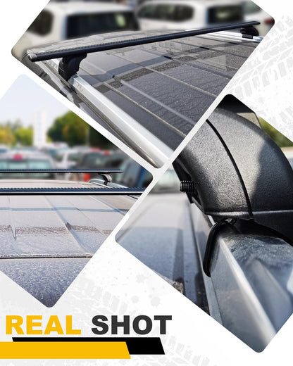 EZREXPM 330LBS Cross Bars Roof Rack Fit for 2021-2026 Chevrolet Tahoe, GMC Yukon & Yukon XL, Chevrolet Suburban, Cadillac Escalade ESV Lockable Crossbars Carrier Cargo Bar Luaggage Rack Accessories