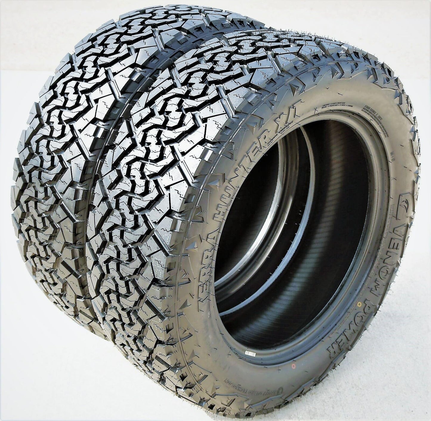 Venom Power Terra Hunter X/T XT All-Terrain Mud Light Truck Radial Tire-LT285/55R20 285/55/20 285/55-20 122/119S Load Range E LRE 10-Ply BSW Black Side Wall