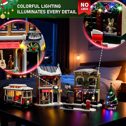 BRIKSMAX Led Lighting Kit for LEGO-10308 Holiday Main Street - Compatible with Lego Icons Building Model- Not Include Lego Set