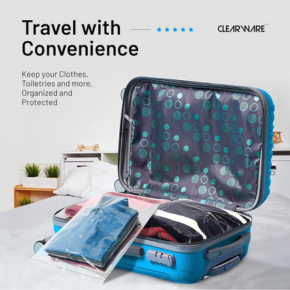 Storage Bags - 12 Large Zipper Top Bags | 3 Gallon Size, 16" x 18", BPA-Free, Extra Thick for Clothes & Travel