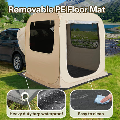 Alvantor® Pop Up Screen House, 4 in 1 Outdoor Camping Tent,6'x6'Screen Room with Mosquito Netting &Waterproof PVC, SUV Tent with Carry Bag, Instant UV Resistant Sun Shelter for Garden, Patio, Backyard