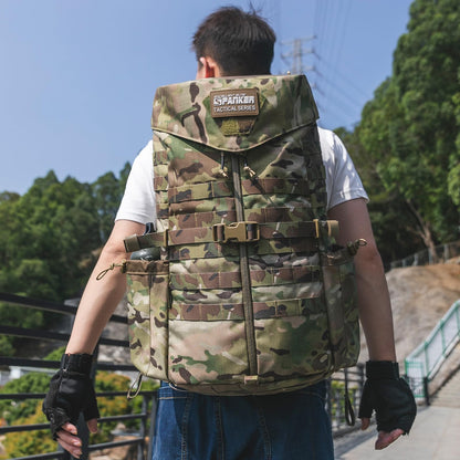 EXCELLENT ELITE SPANKER Tactical Military Backpack 35L Camping Hiking Backpack for Men and Women for Outdoor Hiking, Trekking, and Travel(Multicam)