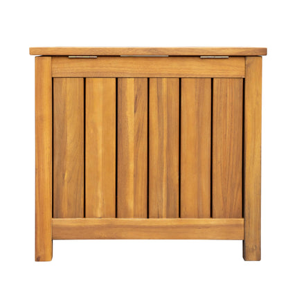Christopher Knight Home Kensy Acacia Wood Outdoor Storage Box, 30 Gallons Wooden Patio Deck Box, Garden Backyard Storage Bench, Outdoor Storage Container for Patio Furniture Cushion, Tool, Teak Finish