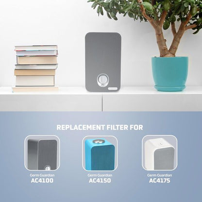 Germ Guardian True HEPA Replacement Filter E - Compatible with AC4100, AC4150P, AC4150BL | High-Quality Air Purification