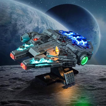 Upgraded Led Light Kit Compatible with Lego New Hope Millennium Falcon Building Set Lights Decoration Compatible with Lego 75375 Best Gifts for Adults (Model Not Included)