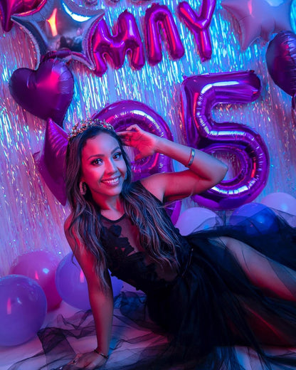 Purple Number 30 Balloon - 40 Inch 30th Birthday Decoration for Girls & Boys Party Supplies