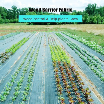 Premium Weed Barrier Landscape Fabric 6.5x330ft- Heavy Duty 3.2oz - Weed Control Fabric with High Permeability - Ideal for Flower Beds and Driveways - Ground Cover