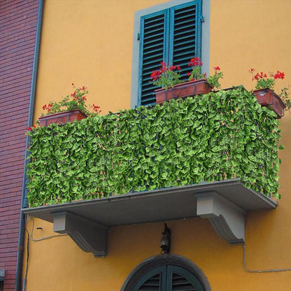 Expandable Fence Privacy Screen for Balcony Patio Outdoor,Decorative Faux Ivy Fencing Panel,Artificial Hedges