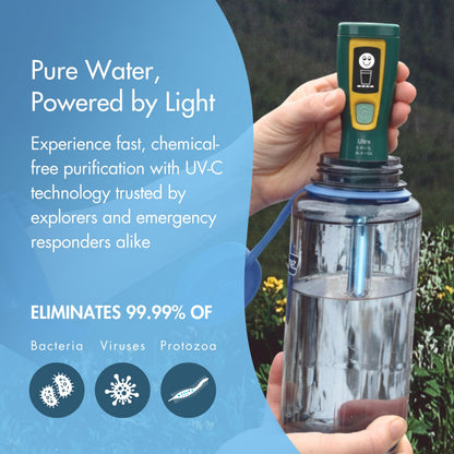 SteriPen Ultra UV Water Purifier - USB Rechargeable, High-Contrast OLED Display, Treats Up to 8,000 Liters - Hiking, Camping, Travel & Emergency Preparedness