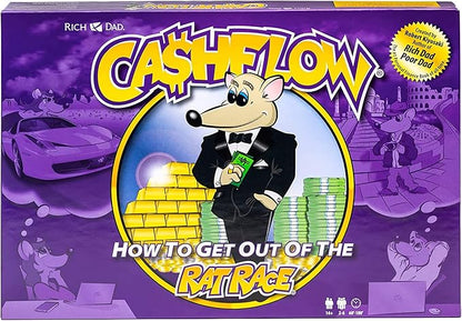 Rich Dad Cashflow How to Get Out of The Rat Race Board Game Set Adult &amp Kid Version - Fun and Educational Financial Literacy Learning Games for Boys Girls and Family