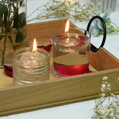 Zest Candle 12-Piece Floating Candles, 1.75-Inch, Clear Gel