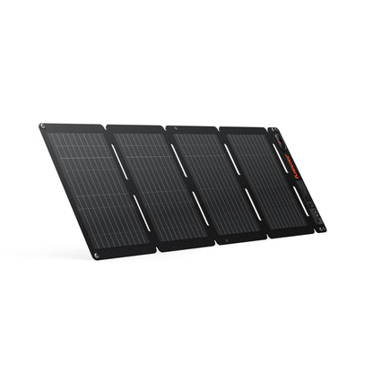 Jackery SolarSaga 40W Air Solar Panel, 23% Conversion Efficiency, Book-Sized PERC Bifacial Panels, IP65 Waterproof, Foldable Solar Charger for Rooftops, RVing, Off-Grid Solar Panel Kits, PV Charging
