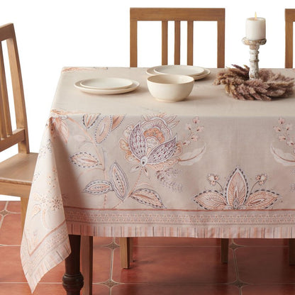 Maison d' Hermine Premium Table Cloth Rectangle Table 100% Combed Cotton 120 x 70 Inches Tablecloth Reusable Decorative for Dining Room, Farmhouse, Home, Party, Festive & Wedding - Society Florals