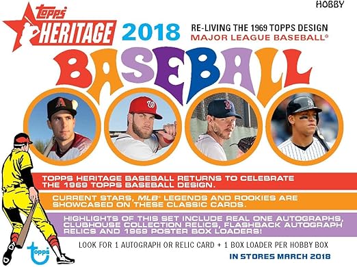 2018 Topps Heritage Baseball Cards - Complete 400 Card Set