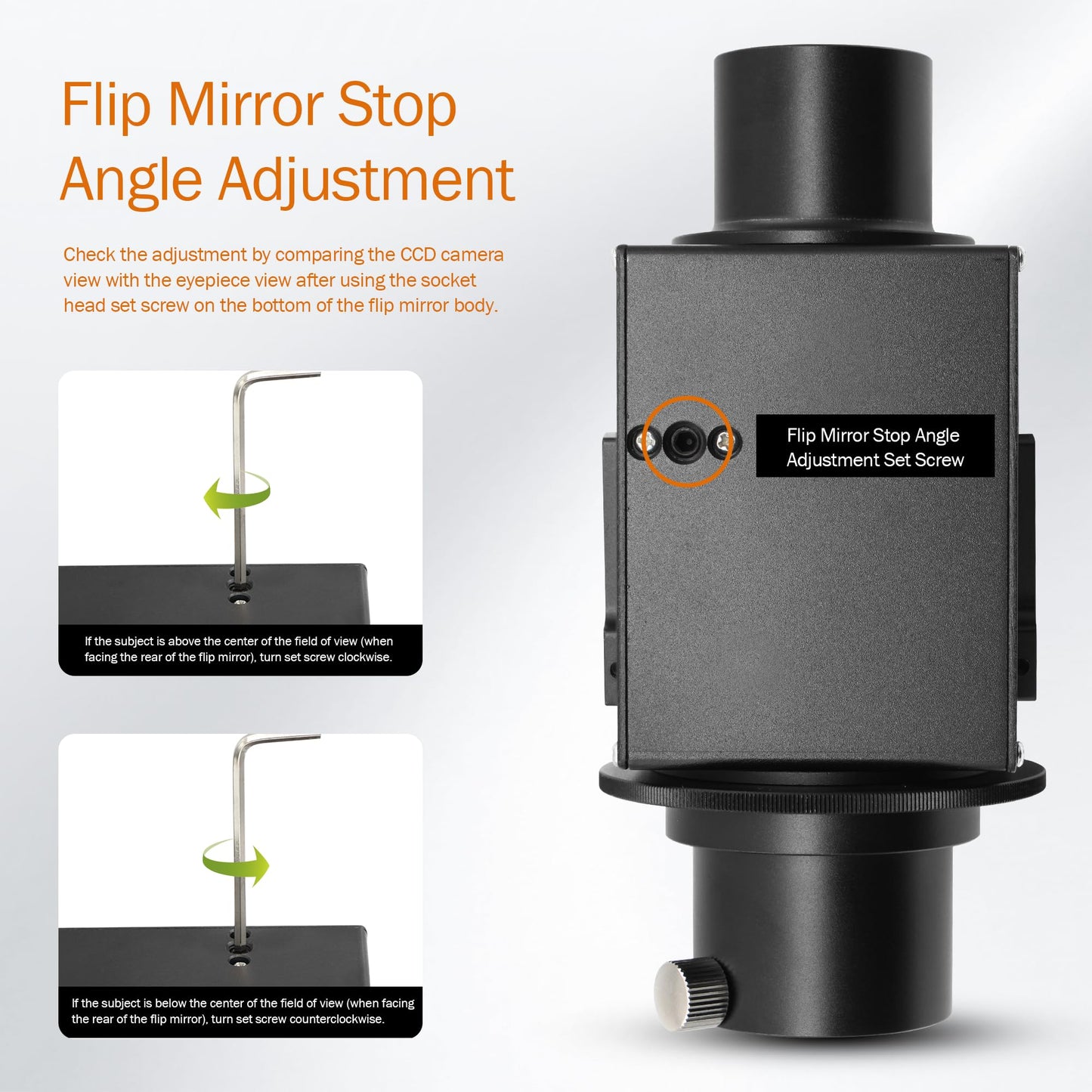 Astromania 1.25 Inch Flip Mirror for Telescope with Eyepiece Adapter, Precise Focusing & Centering Telescope Accessories with Camera & Eyepiece for Simultaneous Naked-Eye Viewing & Astrophotography