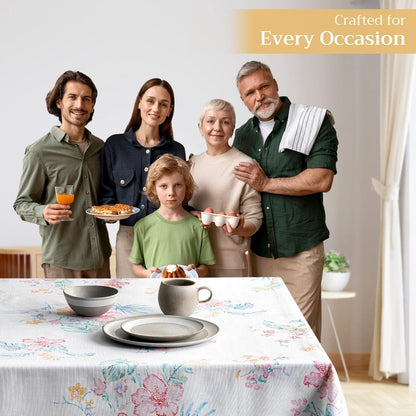 Maison d' Hermine Table Cloth Rectangle Table 100% Cotton 60 x 108 Inches Tablecloth Reusable Decorative for Dining Kitchen Room Farmhouse Home Gifts for Mothers Day Spring Summer - Paradise Island