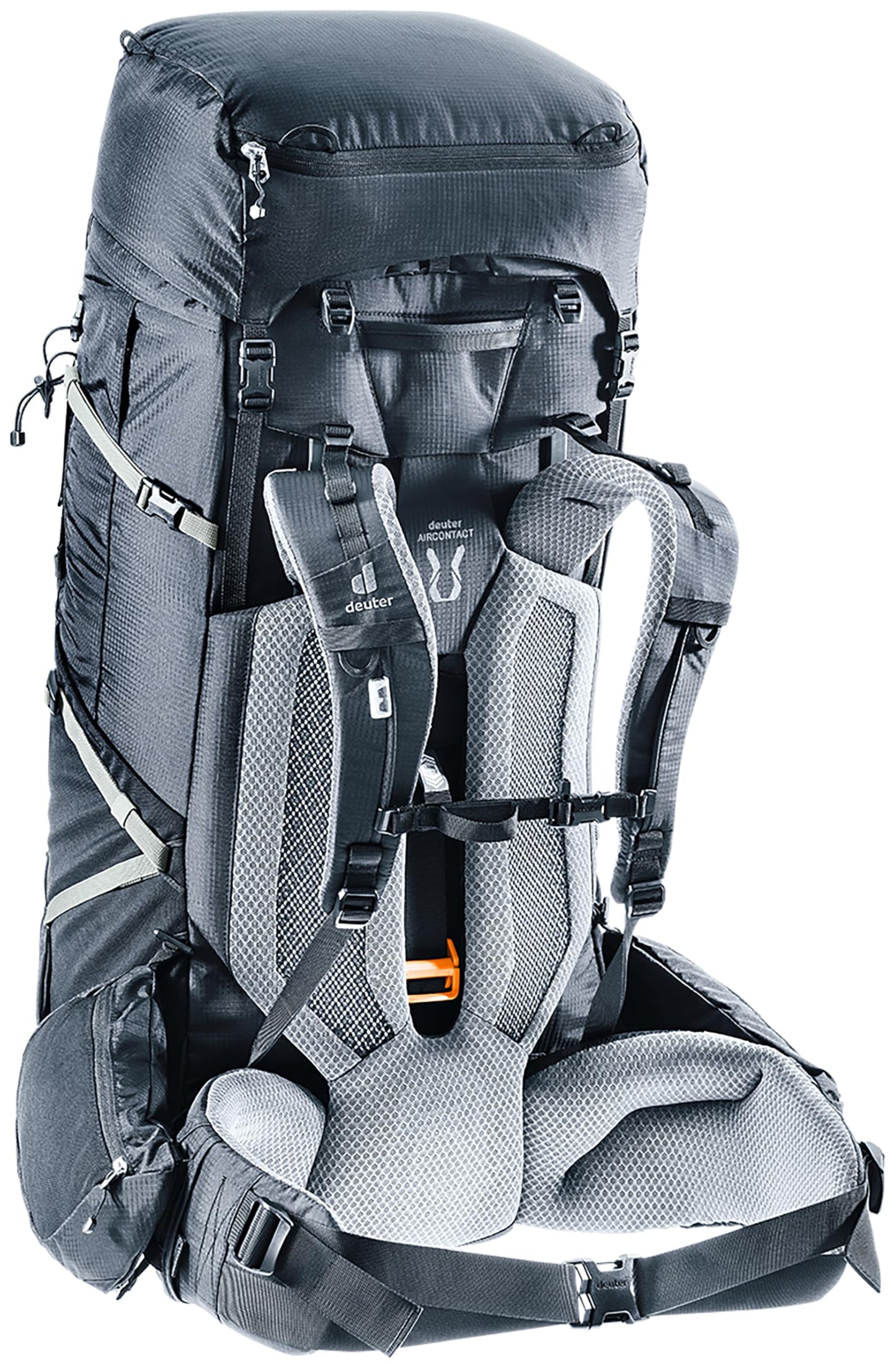 Deuter Aircontact Pro 75+10L Hiking Backpack, 75+10 Liters - Black